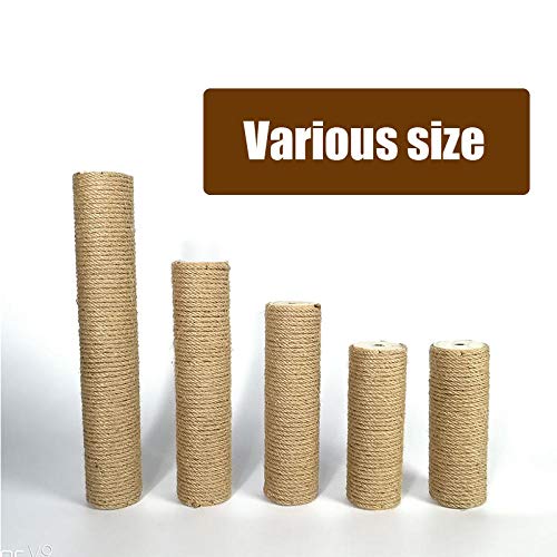 Poste para rascar gato 40 cm con sisal y madera sólida miniatura 4