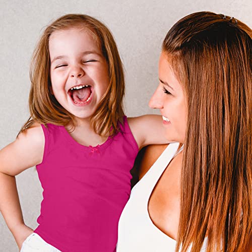 Poroka 5 Pack Girls Dance Tank Top Racerback Sleeveless Tops Crop Tank Top Dance Ballet Top For Little Girls #TOP5