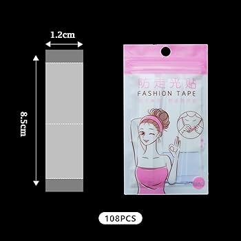Nastro Biadesivo Trasparente 108 Pezzi - Fashion Tape Extra Forte Per Vestiti E Pelle, Invisibile E Resistente - Foto 4