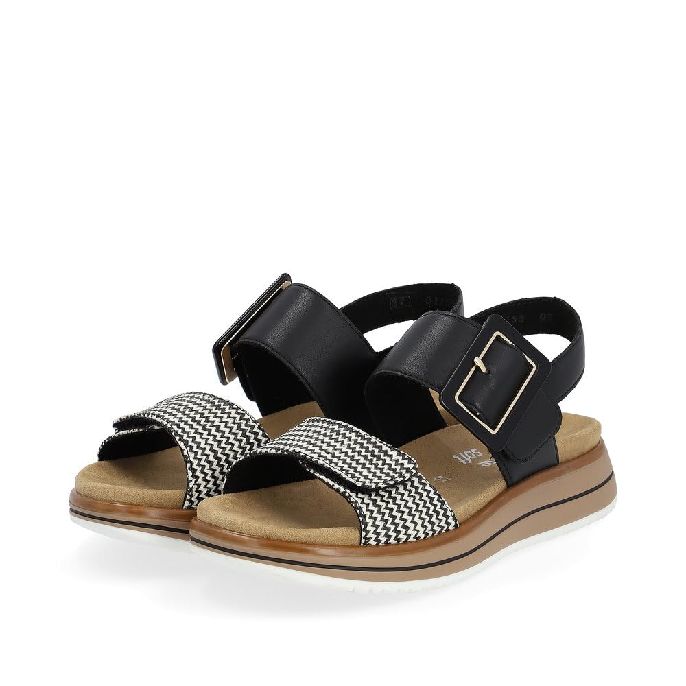 Remonte Damen Riemchensandalen D1J53, Frauen Sandalen,lose Einlage
