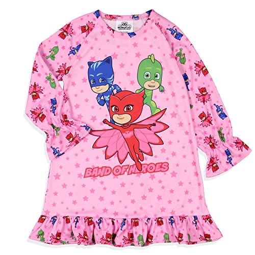PJ Masks Toddler Girls' Gekko Catboy Owlette Characters Sleep Pajama Dress Nightgown3