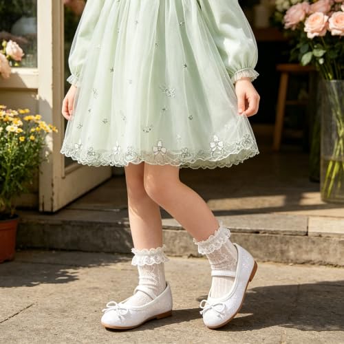 Image of GINFIVE Toddler Girls Dress Shoes Little Girls Mary Janes Ballerina Flats Shoes Toddler