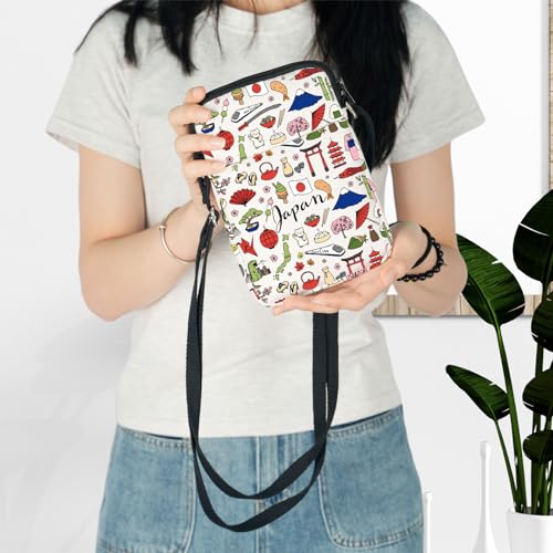 LEVLO Japan Travel Cross Body Bag Souvenir Gift Shoulder Bag Vacation Sling Bag for Women3