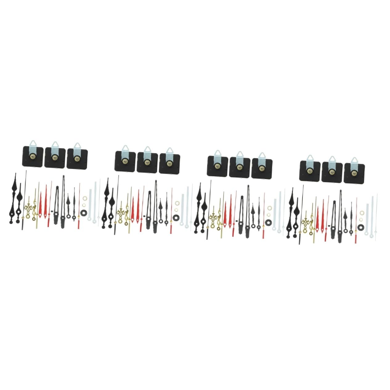Homoyoyo 4sets Movimento Orologio Silenzioso con Batteria Meccanismo di Sostituzione per Riparazione e Kit Completo Precisione e Affidabilità per Orologi da Parete Tavolo