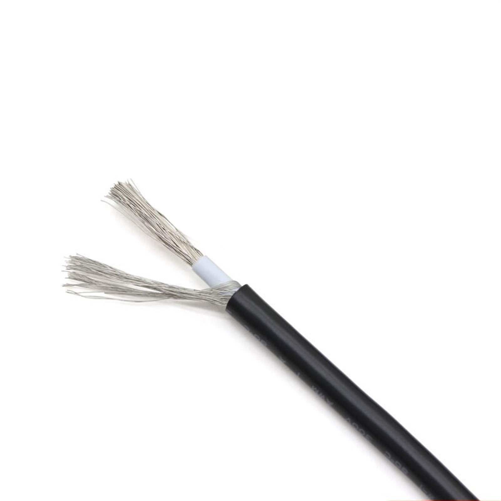 kabel zbrojony, Kabel ekranowany UL1185, 5 metrów, jednożyłowy, miedziany, 300 V(Black,10AWG)