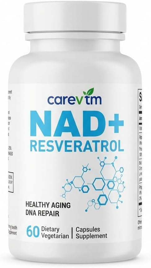 Liposomal NAD+ Complex 500mg,Contains Nicotinamide nucleoside & Spermidine,60Capsules - High-Performance CellularRepair,Mitochondria & Anti-AgingSupport - Optimized Absorption,GMO-Free