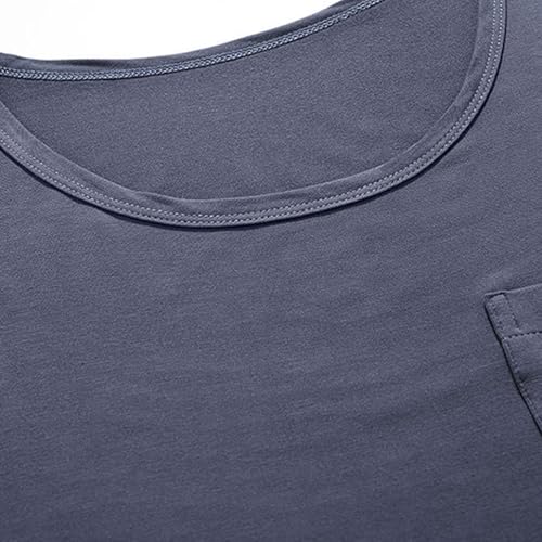 Men's Two Piece Sleep Tank Top and Shorts Sets, Pajamas Set Soft Sleepwear Sleeveless Top & Bottom PJS Lounge Set4