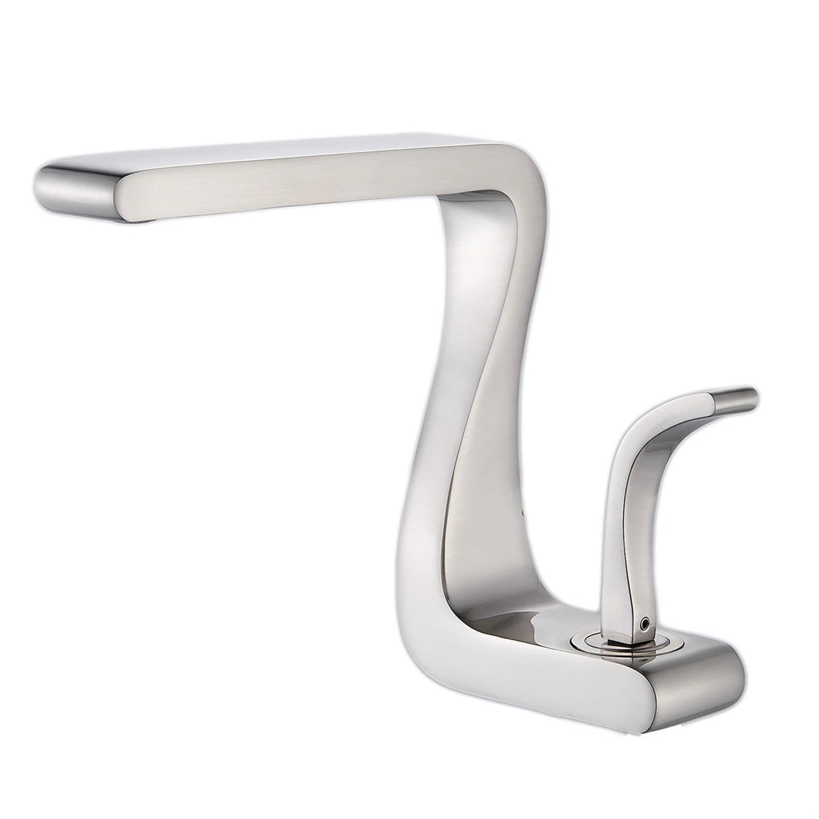 Mitigeur de lavabo Style Z Sflihcar robinet d'eau incurvé pour salle de bains moderne