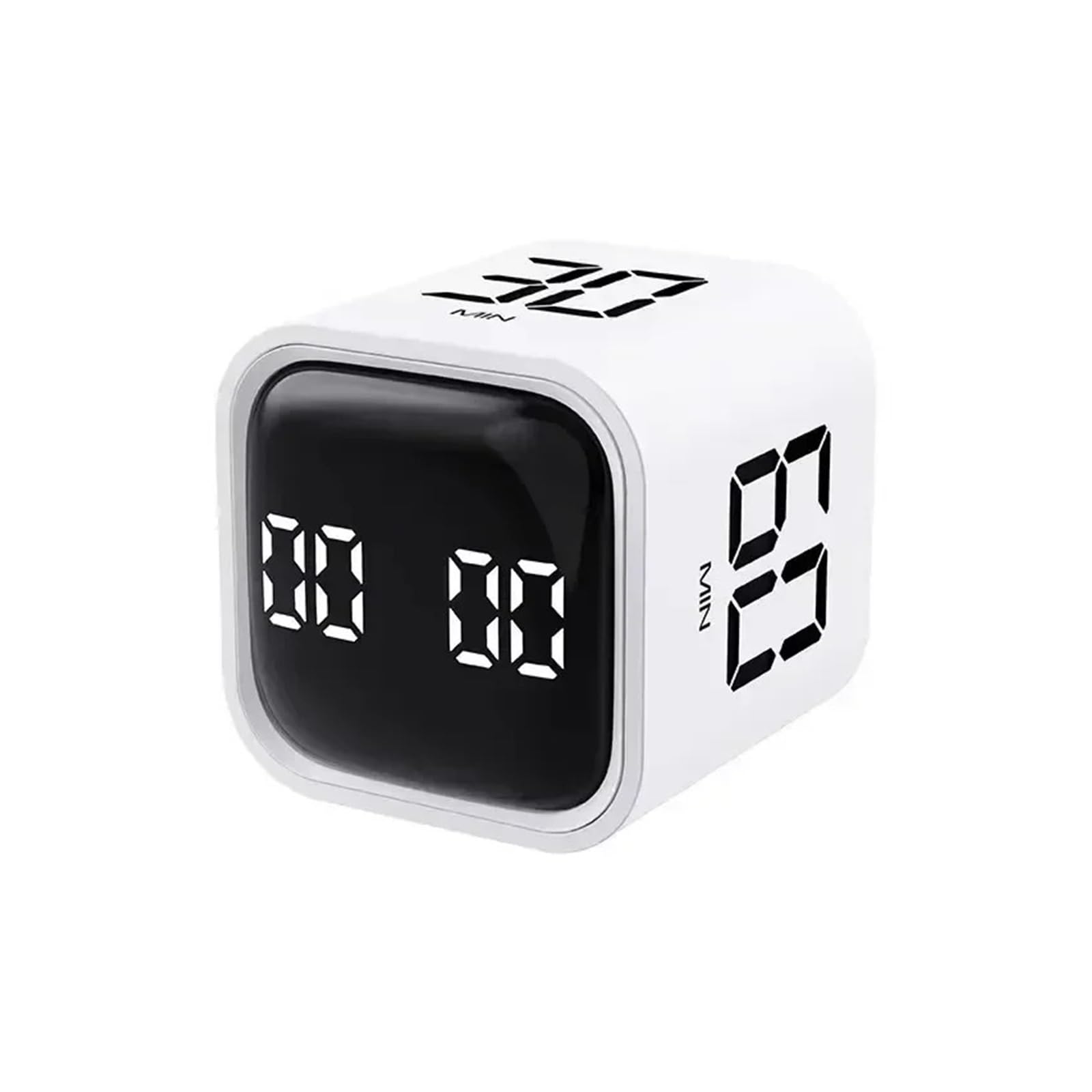 FDEFIRTFG Timer, Kitchen Timer Digital Countdown Visual Task(White)