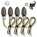 Binego 4x Motorrad LED Blinker Mini Micro Rauchglas Getönt E Geprüft für Quad Roller E Scooter Moped Motorroller CCM Tuning + Relais