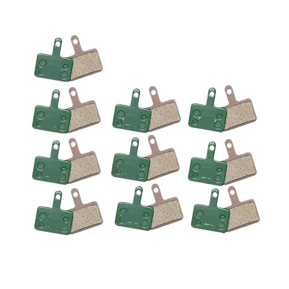 Pastillas de freno cerámica for bicicleta, duraderas, disco hidráulico, for carretera y montaña Pastillas de freno de bicicleta(Ceramic 10Pairs)