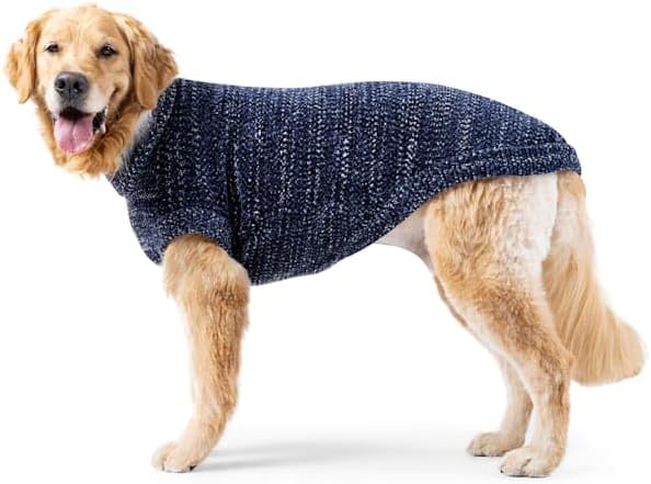Navy Mix Turtleneck Sweater by Canada Pooch