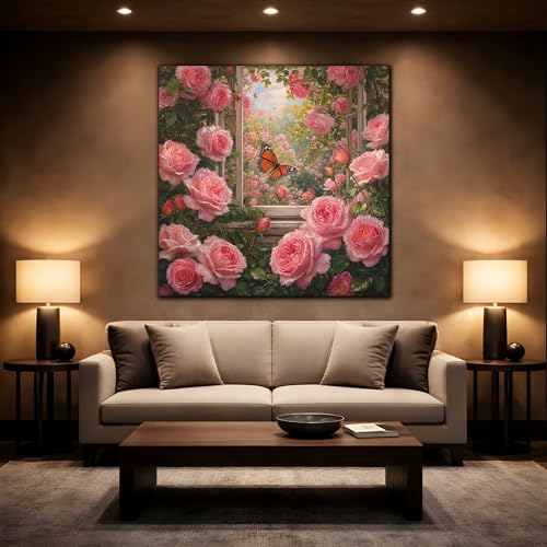 Impression toile papillon effet relief tableau haut de gamme 60x60 cm - 2