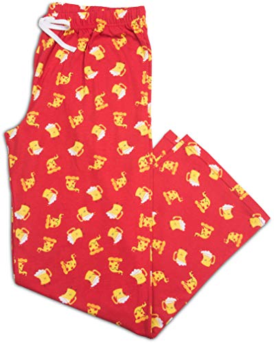 Beer and Pizza Red Unisex Lounge Pants3