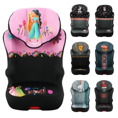 Nania – Siège auto Rehausseur isofix START I FIX 106-140 cm R129 i-Size – Pour les enfants de 5 à 10 ans – Têtière réglable en hauteur – Base inclinable – Fabrication Française (Isofix, Princess)
