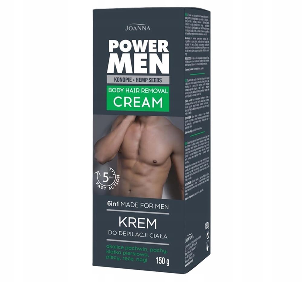 Joanna Power Men 6-in-1 Express Body Hair Removal Cream 150 g