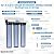 Max Water 3 Stage 20" x 2.5" Whole House Clear Water Filter System Without Filters