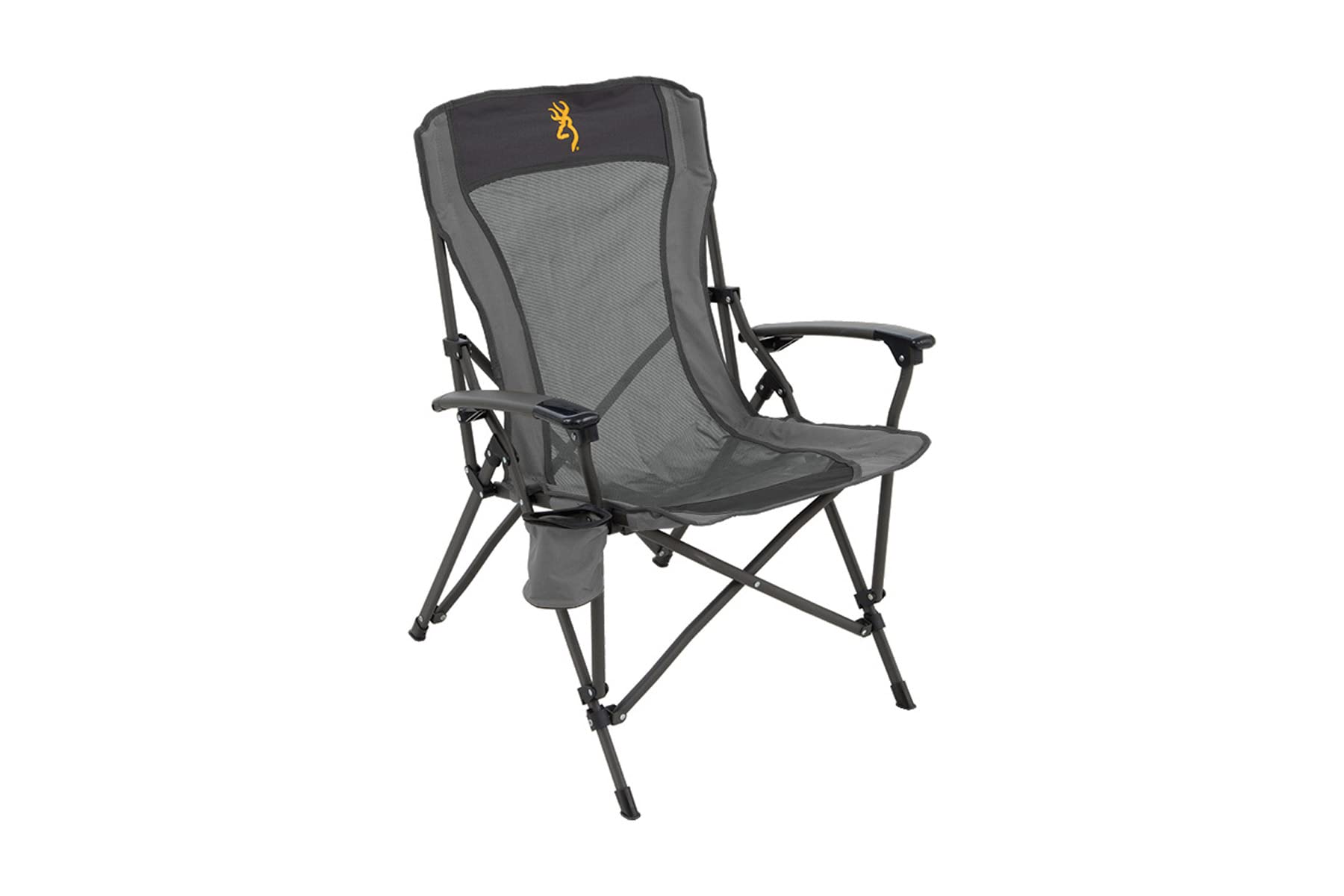アルプス マウンテニアリング(Alps Mountaineering)Browning Fireside チェア GLD ロゴ チャコール/グレー