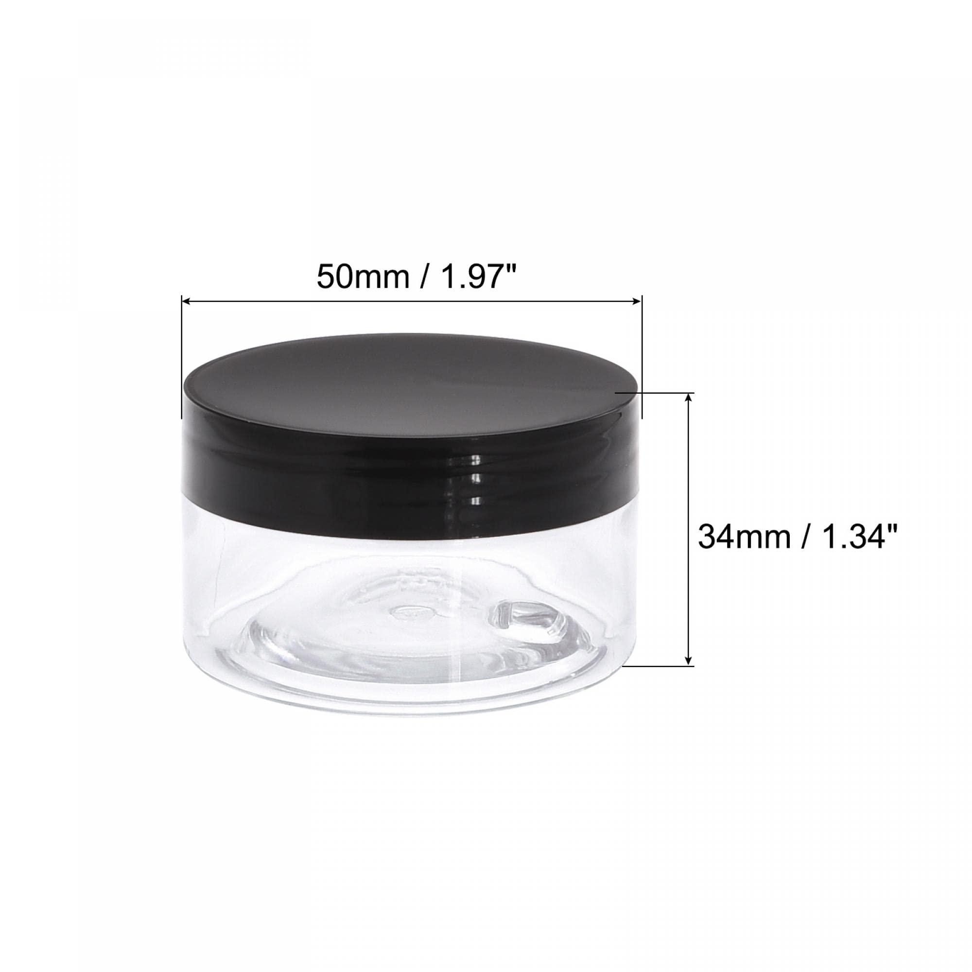 Transparent Lot de 12 pots de fleurs en plastique transparent de 11,5