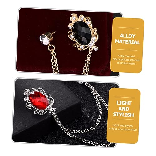 Cadenas de cuello estilo broche de borla para transformar trajes soso 6