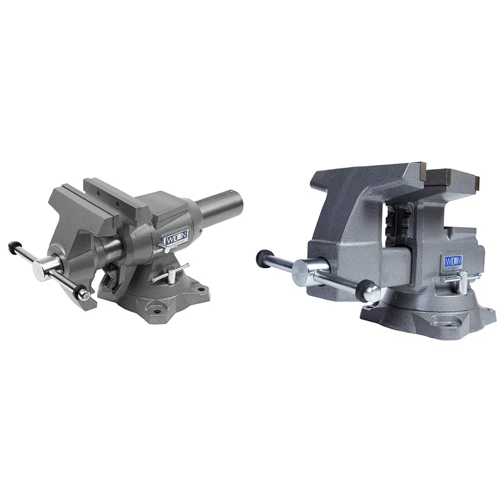 Photo 1 of Wilton 6-1/2" Multi-Purpose Bench Vise, 360° Rotating Head & Base, 6" Max Opening (650P) & 8" Reversible Bench Vise, 9-1/4" & 14-1/2" Jaw Opening, 360° Swivel Base (4800R) Bench Vise + 8" Bench Vise