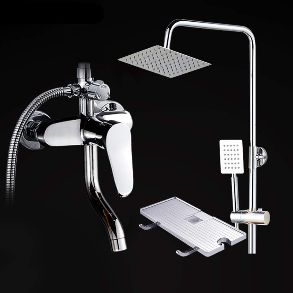 Buy BYTNDERF Shower Column Kit8\ square large top nozzle + retractable