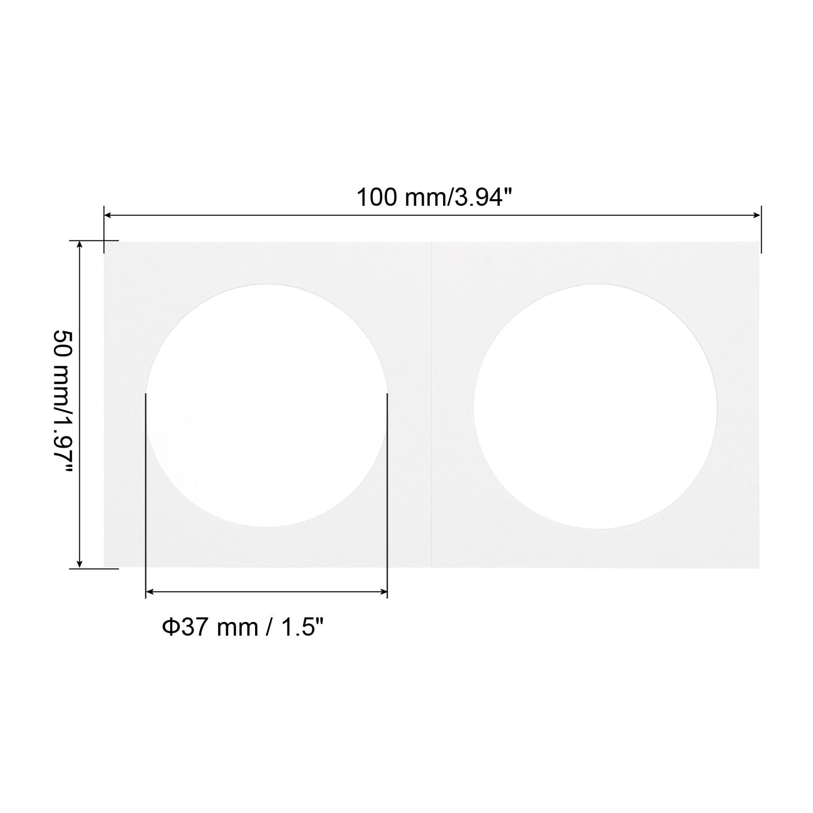 PATIKIL 2x2 Coin Flips, 400 Pack 37mm Cardboard Coin Holder Paper Coin Holders, White - Image 2