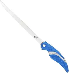 Cuda Faca de filete flexível de titânio, 22,7 cm, azul