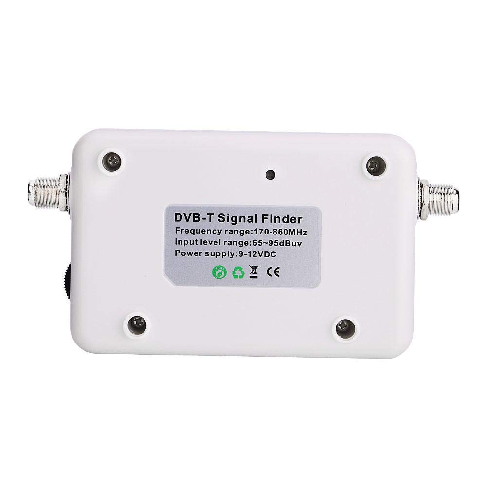 Socobeta Détecteur de Signal TV Antenne Détecteur de Signal -T Détecteur de Force de Signal Détecteur d'antenne TV HD avec Fonction de rétroéclairage pour antenne