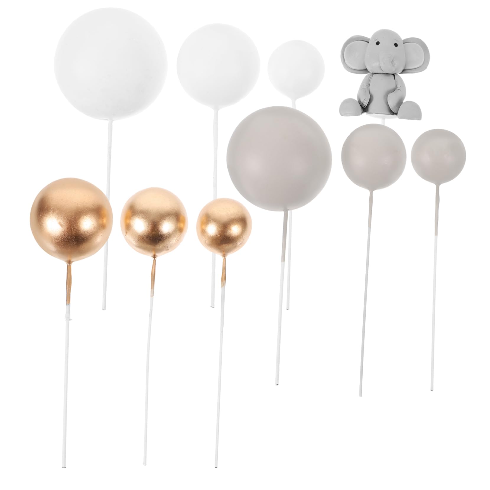 Cabilock 5sätze Cake Topper Für Babyparty Und Geburtstagsfeier Teiliges Rostfreiem Und Polymer Niedliches Design Für Unvergessliche Feiern