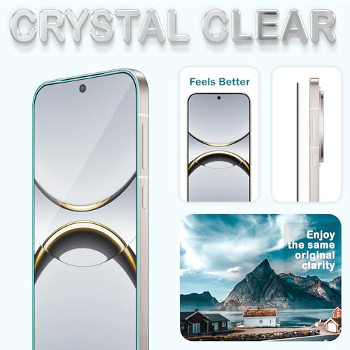 Image of ArmourPro Military Grade Gorilla Tempered Glass Screen Protector Compatible for Oppo Find X8 with Edge to Edge Coverage, Cable Protector and Easy Installation kit (6.59 Inch)