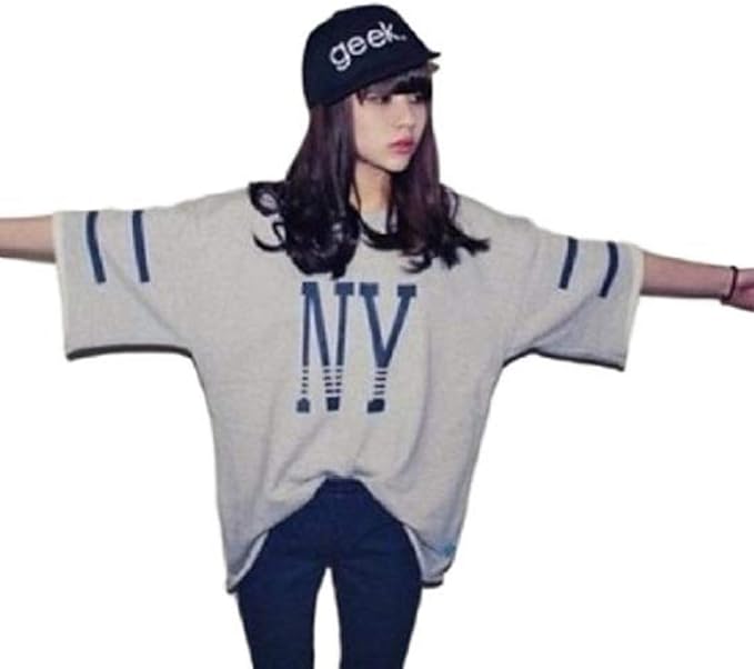 Amazon Kazan Ny Hiphop 半袖 レディース Big Tシャツ 07 グレー M Tシャツ カットソー 通販 Amazon Kazan Ny Hiphop 半袖 レディース Big Tシャツ 07 グレー M Tシャツ カットソー 通販