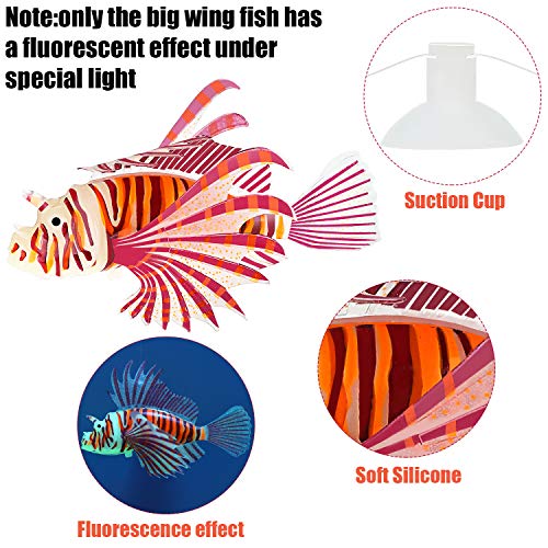 Weewooday 7 Pieces Artificial Glowing Fish 5 Styles Colorful Fake Fish Glowing Effect Aquarium Decor Floating Ornament Simulation Jellyfish For Fish Tank Decoration thumb #1