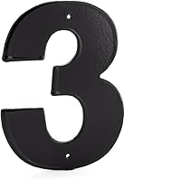 Vista 7 de Montague Metal Products - Números de casa individuales, escritos en letra Helvetica