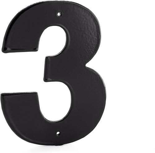 Montague Metal Products - Números de casa individuales, escritos en letra Helvetica