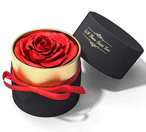 Exporee Rosa Eterna Hecha a Mano Rosa Preservada Caja de Regalo Rosas...