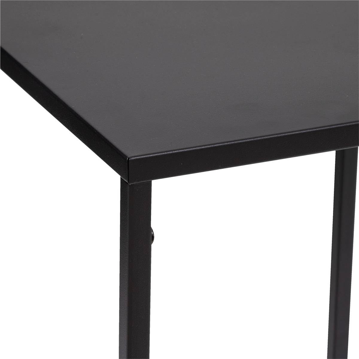 Atmosphera - Juego de 2 mesas Nido Gota, Metal Negro, Altura 74 cm - para salón, Dormitorio y Mesa Auxiliar
