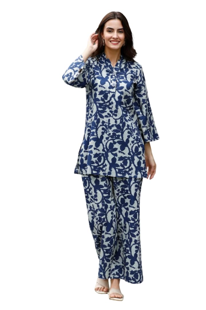 aaryavar Women’s Cotton Co-Ord Set | Stylish 2-Piece Top & Pant Set | Casual & Comfortable Wear-picture-1