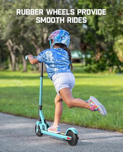 FanttikRide C9 Electric Scooter for Kids 8-12, Adjustable Handlebar Height for Riders 3.9-5.2 ft, 132 lbs, Up to 40 mins Continuous Time, 5 Miles Range, 2 Safe Max Speed 6/10 MPH