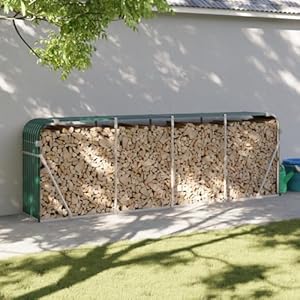 Generisch Generic Kaminholzregal Metall 300x45x100 cm