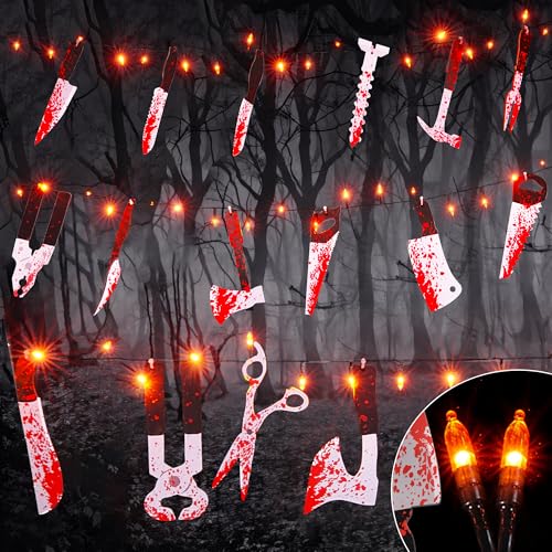 BlcTec Scary Halloween Decorations Props, 12 FT Halloween String ...