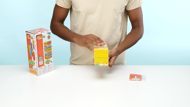 WOOMAX Cubo Di 50 Blocchi Di Legno Colorati - Gioco Costruzioni Per Bambini - Stimola Creatività E Motricità - 5