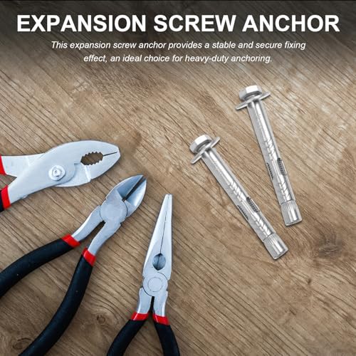 Zerodeko 8pcs Pernos de Expansión M6 X 60mm Acero Inoxidable miniatura 3