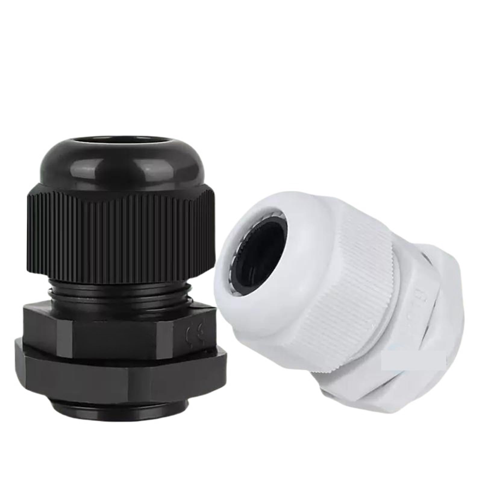 10 Stück wasserdichte Kabelverschraubungen NPT 1/4 NPT 1/2 NPT 3/8 Kupplung für Kabel aus schwarzem Nylon schwer entflammbar Anschluss für Kabel von 4 bis 25 mm IP68(G3l4 Fit 13-18 White)