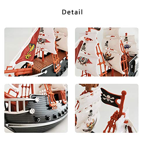 Pädagogisches Piratenschiff Rollenspiel Spielzeug Spielset Sicherheit Langlebiges Piratenschiff Modell Loyal Pirate… – Bild 8