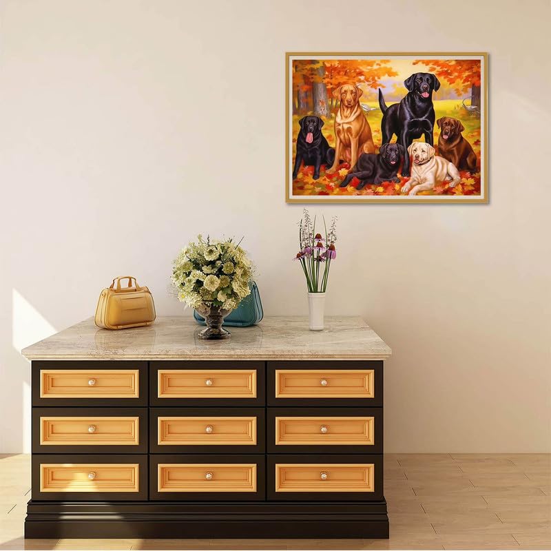 Reofrey 5D Diamond Painting Gatto – Kit Completo Fai Da Te Con Tela Olio, Trapani Rotondi E Strumenti (30x40cm)