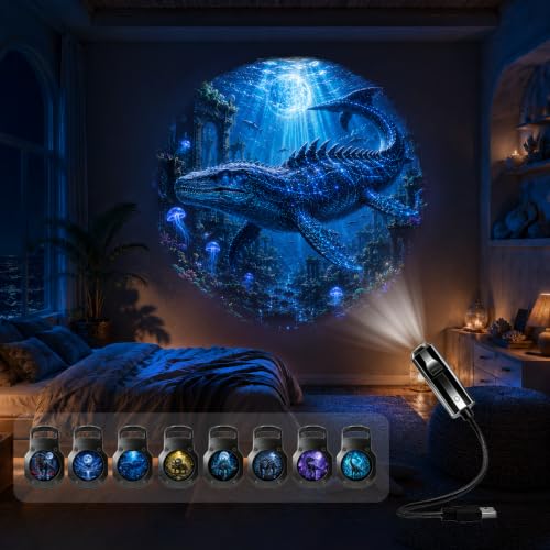 Jurassic dinosaur pattern ambient projection decorative night light
