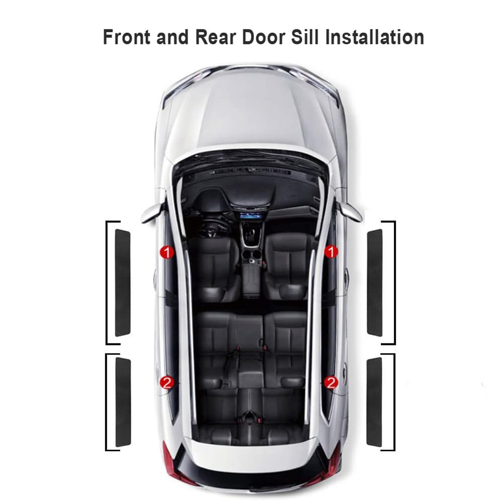 WENINETIES Einstiegsleisten Für Citroen Spacetourer - 5-tlg. Kohlefaser Set