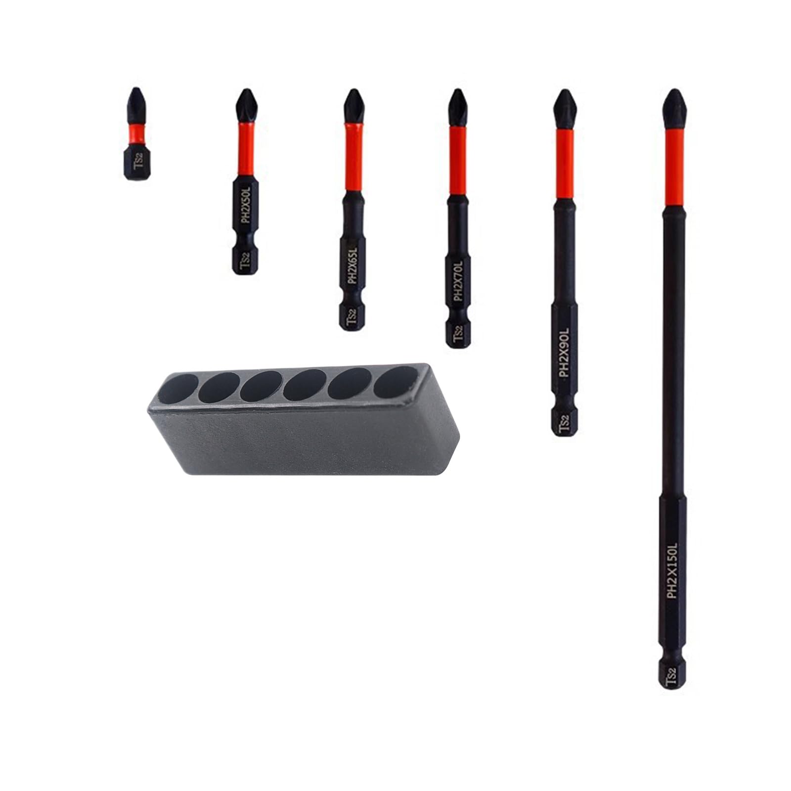 6 / 12Pcs Alloys Steel Nonslip Tip Screwdriver Bit Long Impacts Driver Bits for Household Repairs and Assembly Repair Screwdriver Bit