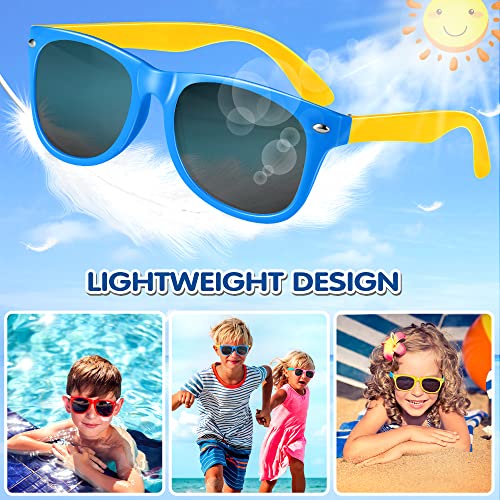 GIFTINBOX Kids Sunglasses Bulk, 12Pack Kids Sunglasses Party Favor with UV400 Protection for Boys and Girls, Gift for Birthday, Beach, Pool Party favors, Goody Bag Stuffers3